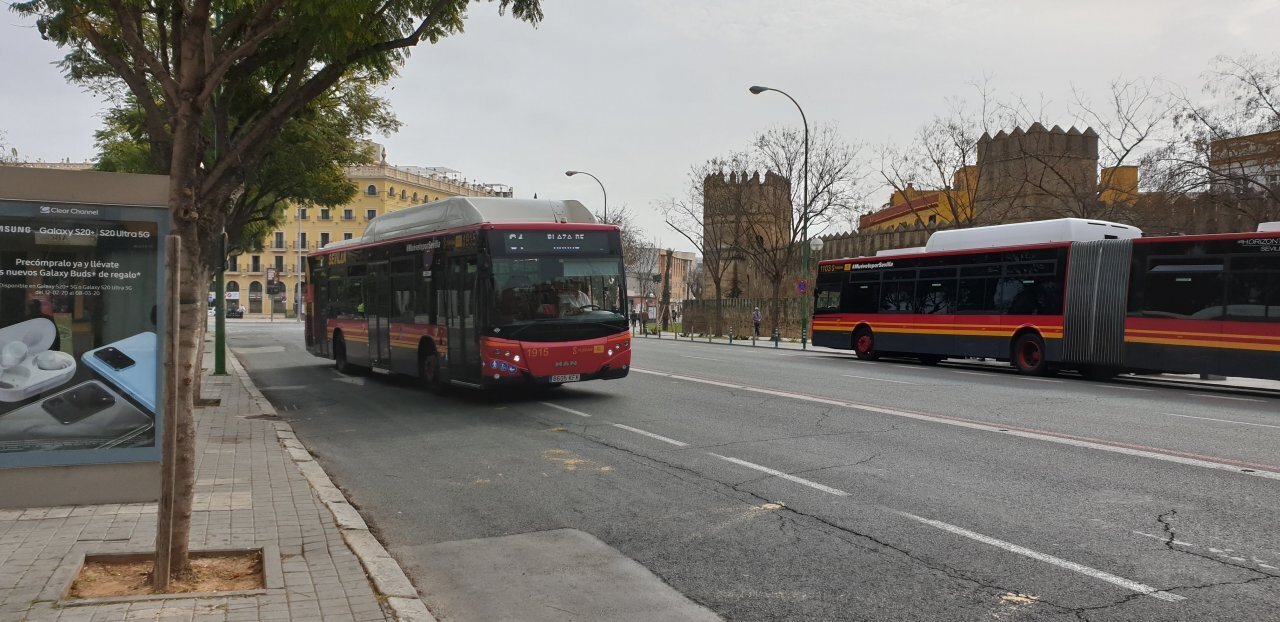 Автобус в Севилье