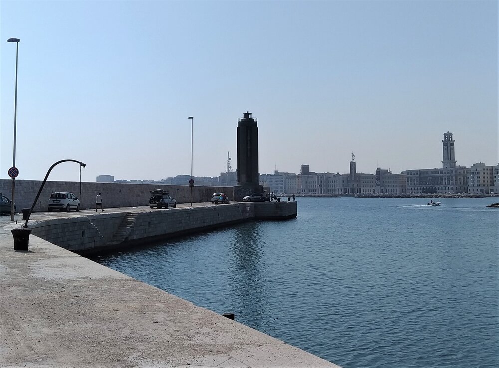 Lighthouse on the Bari waterfront