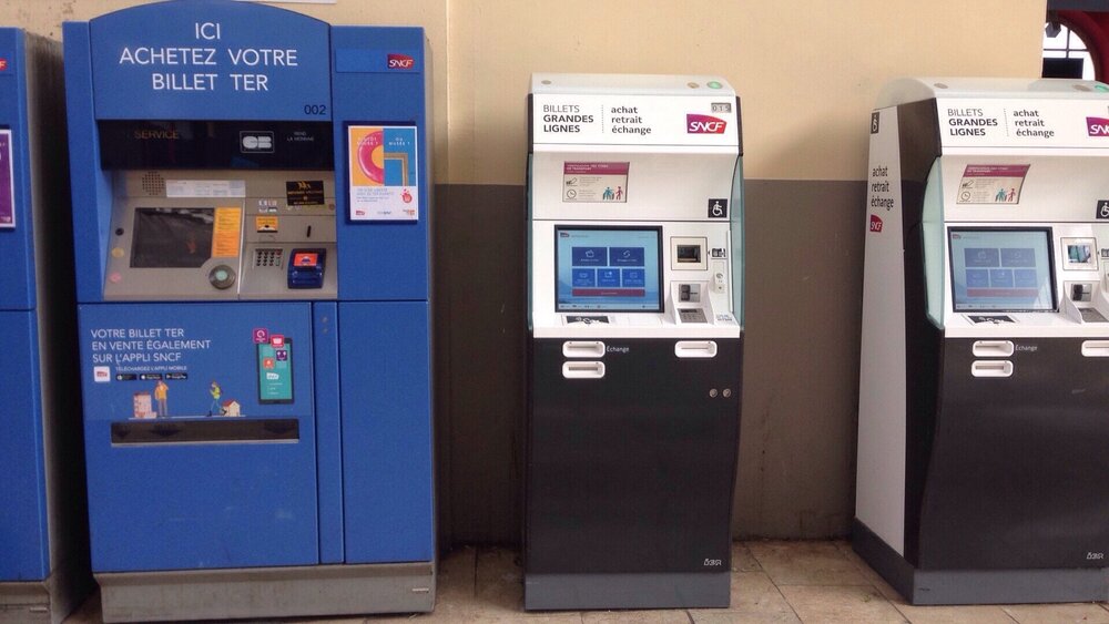 Railway ticket vending machines