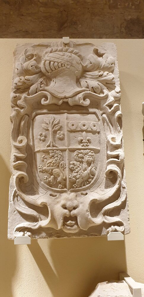 The coat of arms in the castle museum