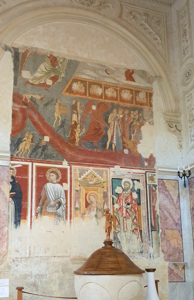 Remains of frescoes of XIII-XV centuries