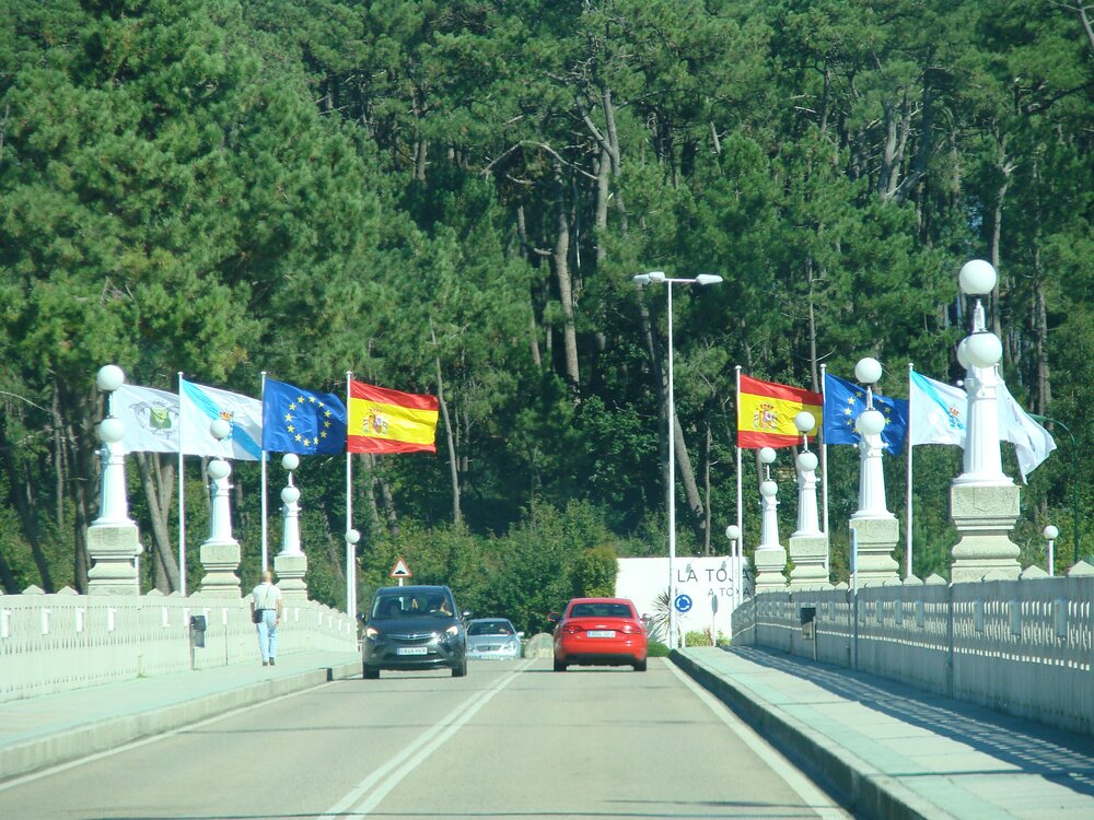 The bridge to the island of La Toja