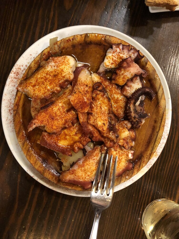 Galician-style octopus (portion)