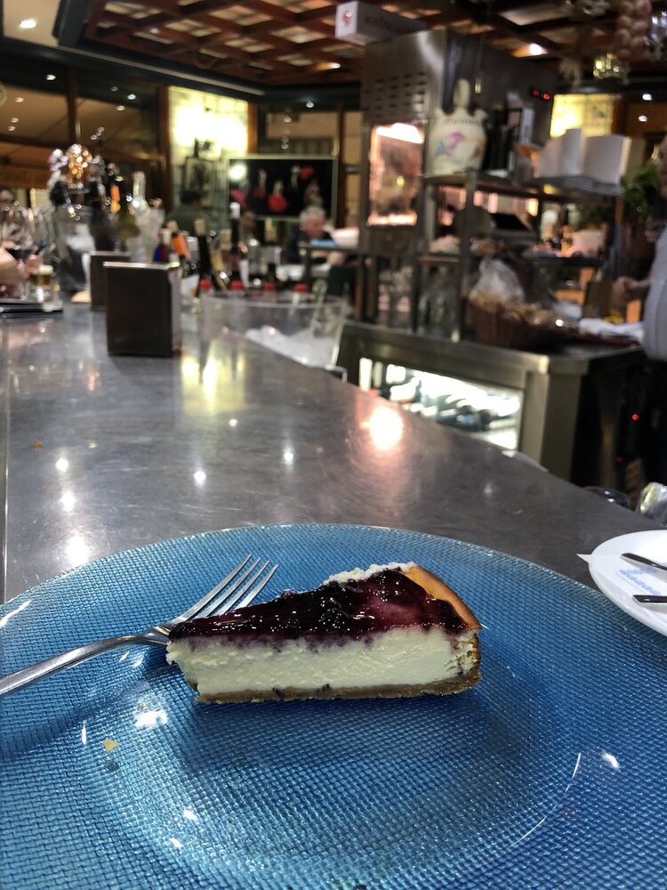 Cheesecake at a tapas bar - why not?