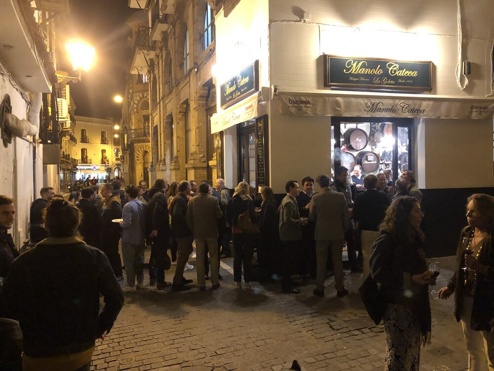 A crowd on the street is a sure sign of a great venue