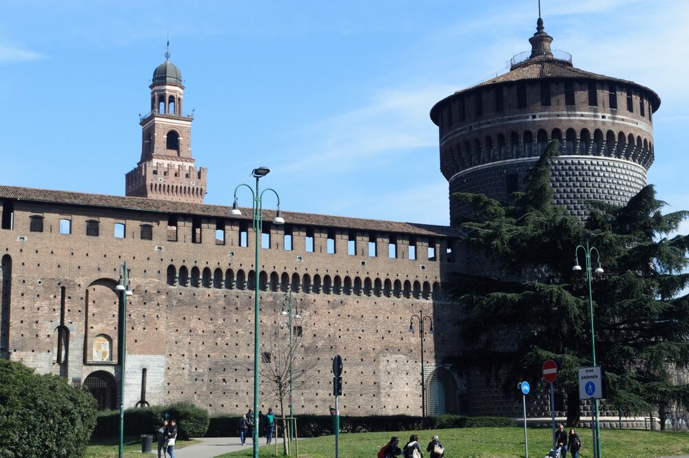 View of Sforza Castle