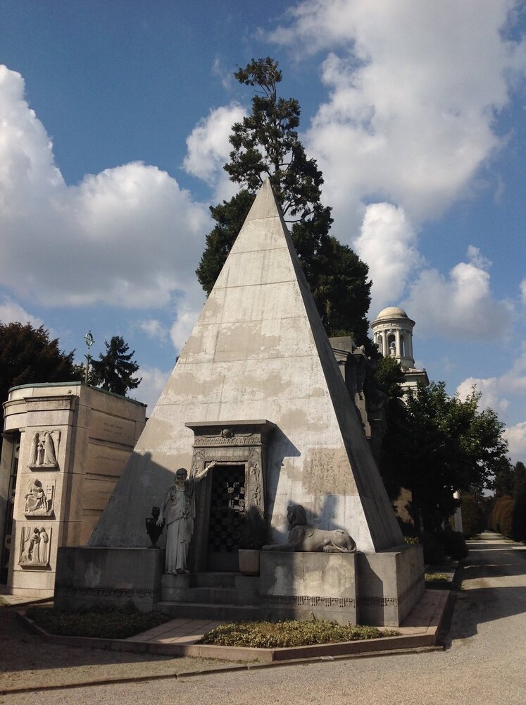The pyramid at Monumental Cemetery.