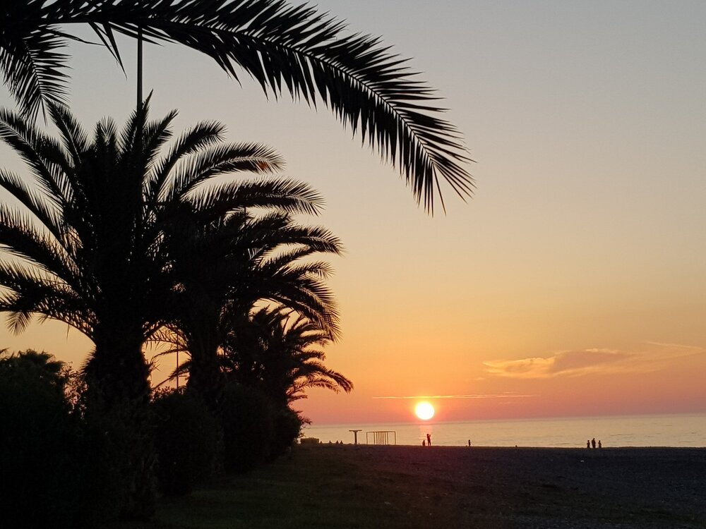 Sunset view from the waterfront