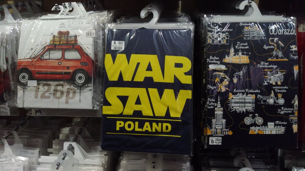 Souvenir T-shirts in Warsaw