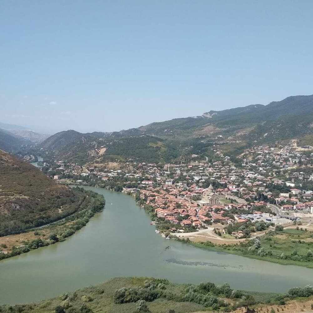 View from Jvari to the Aragvi and Kura rivers