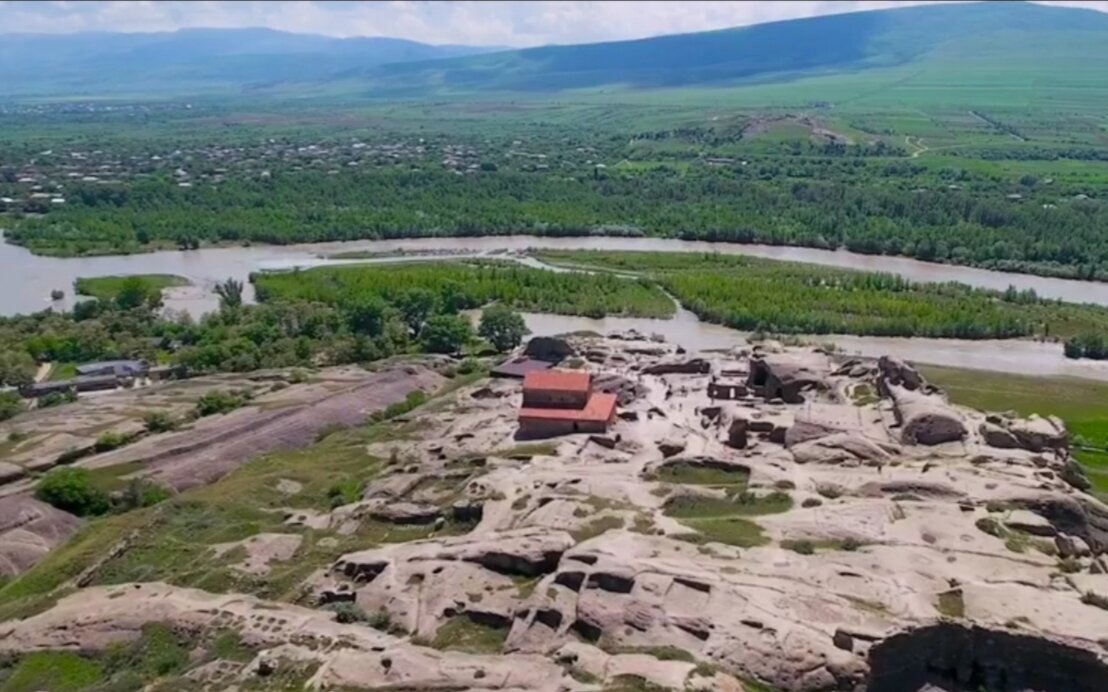 View of Uplistsikhe from above