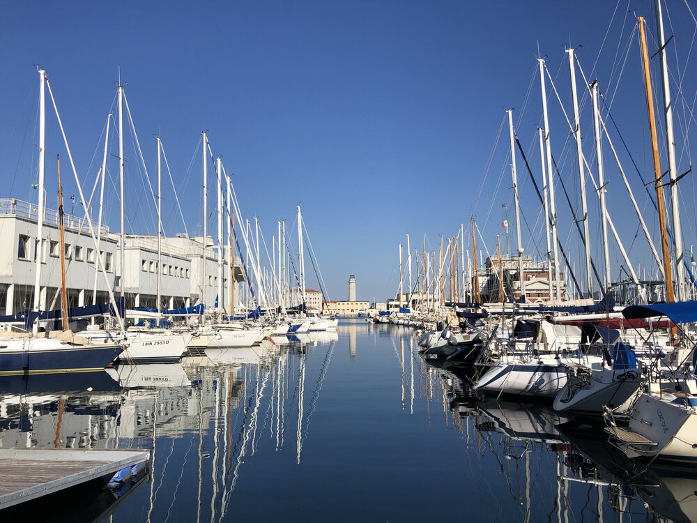 Yacht port in the center of Trieste