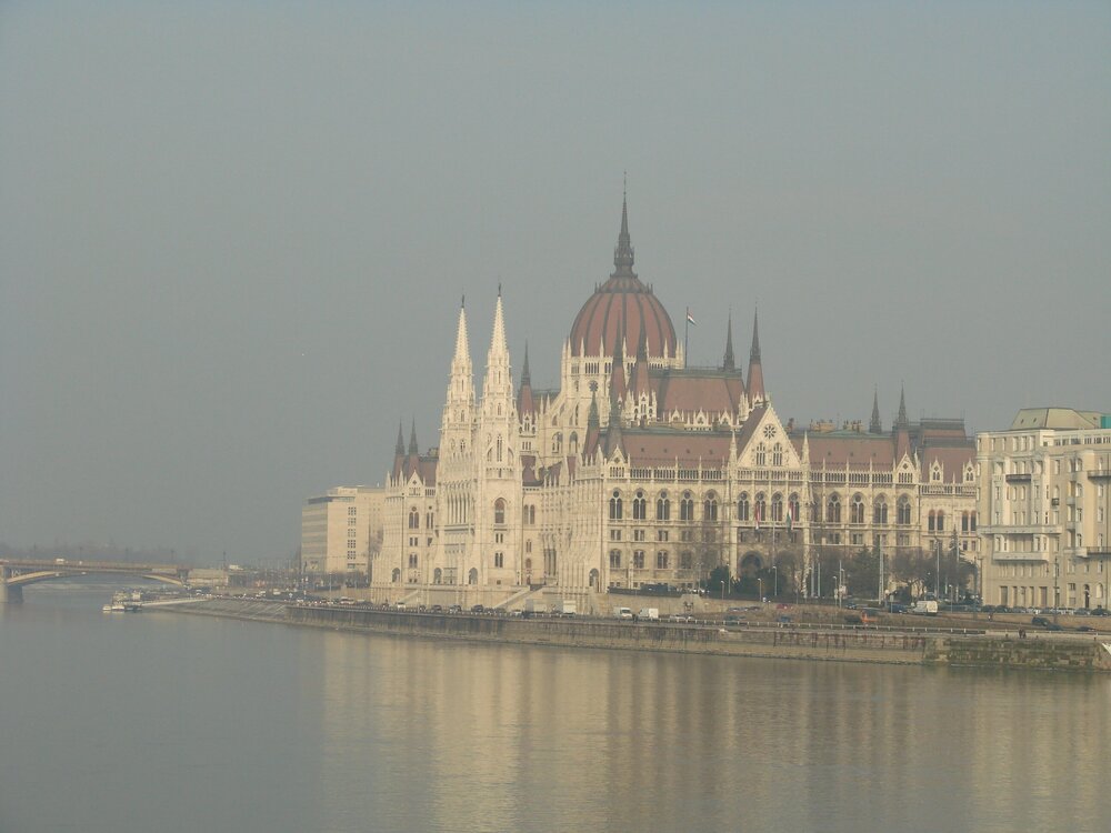 Parliament building from Széchenyi Bridge