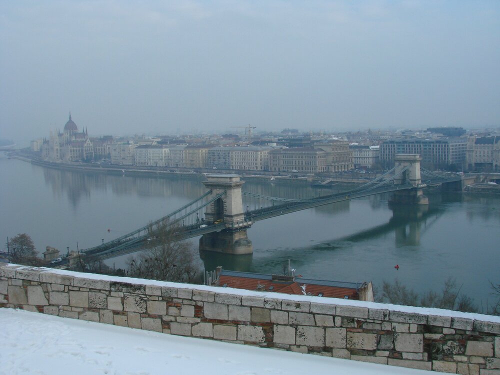 Szechenyi Chain Bridge, view from Buda