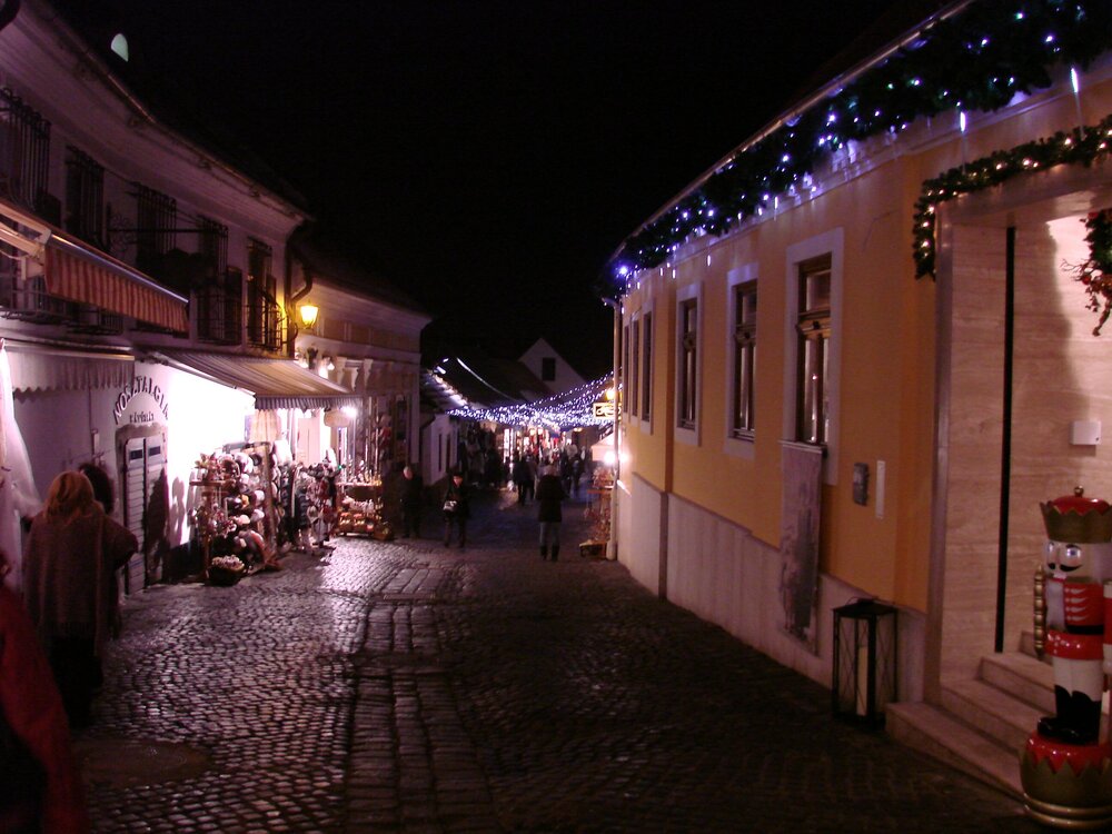 Szentendre Street in January