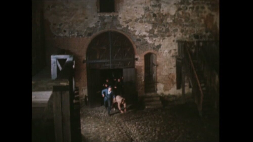 A still from the movie in Trakai Castle