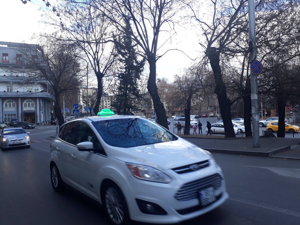 Tbilisi white cab