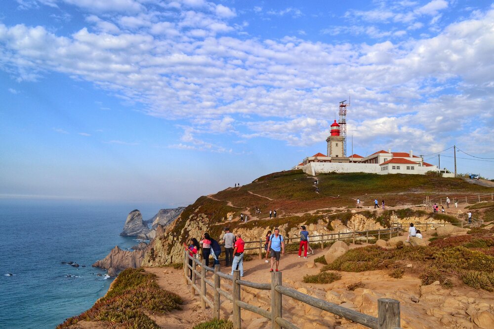 The lighthouse at Cape Cabo da Roca.