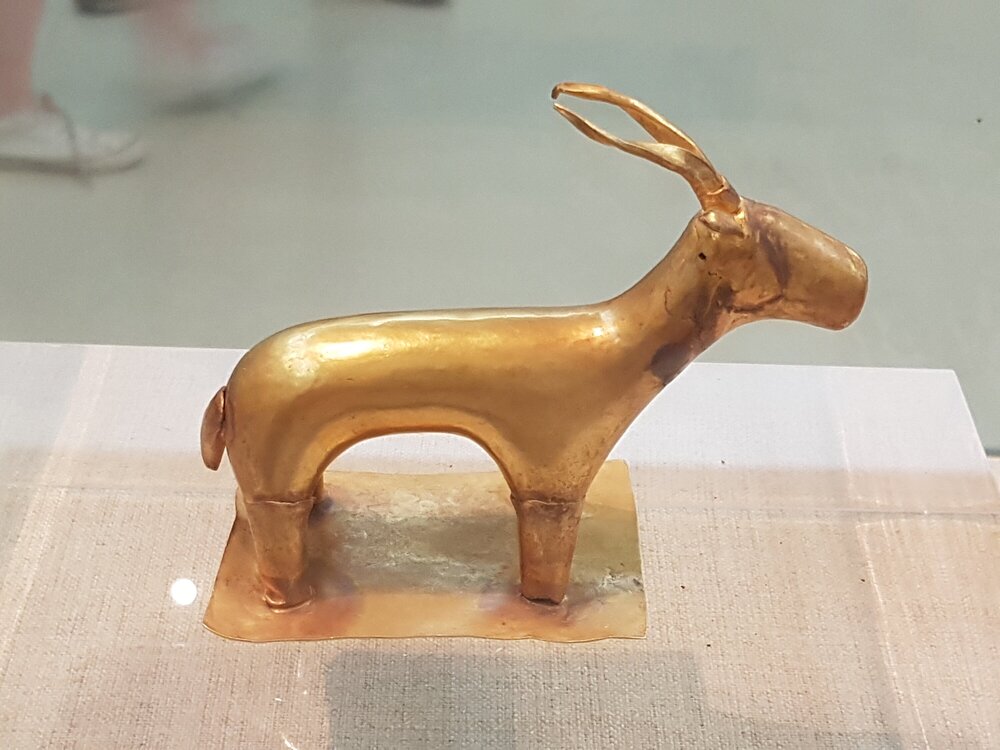 That golden goat from the museum
