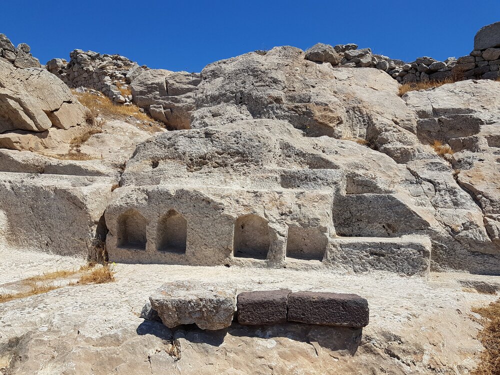 Temples dedicated to Egyptian deities remain here