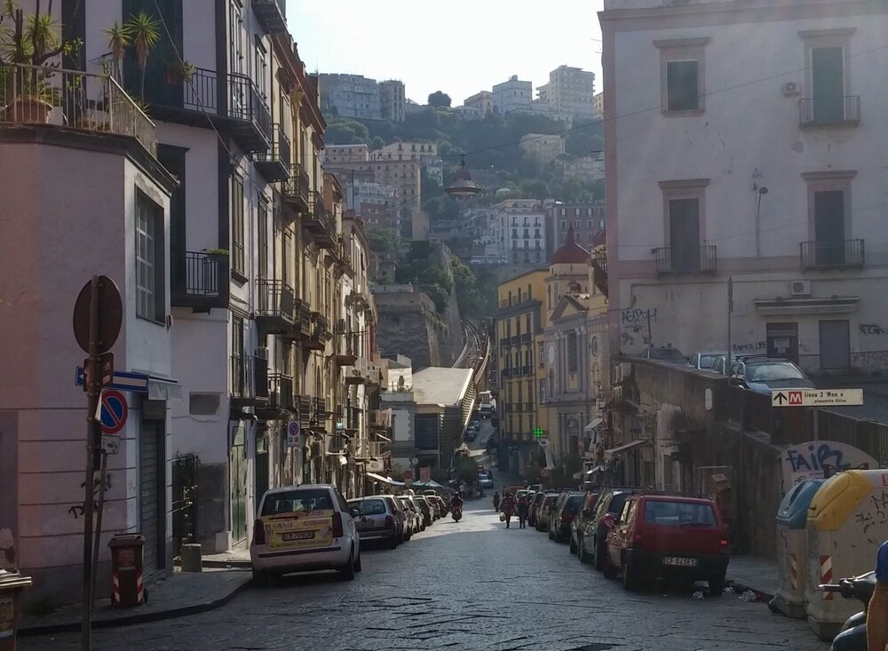 An ordinary street in Naples