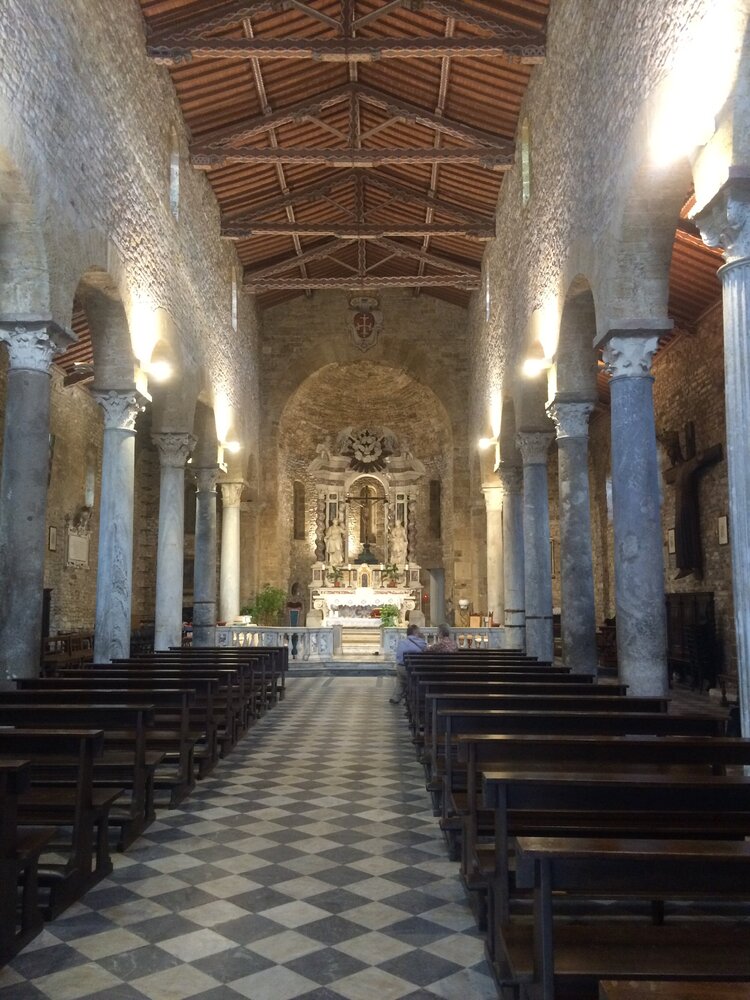 Interior of the Church of St. Sixtus, XI century