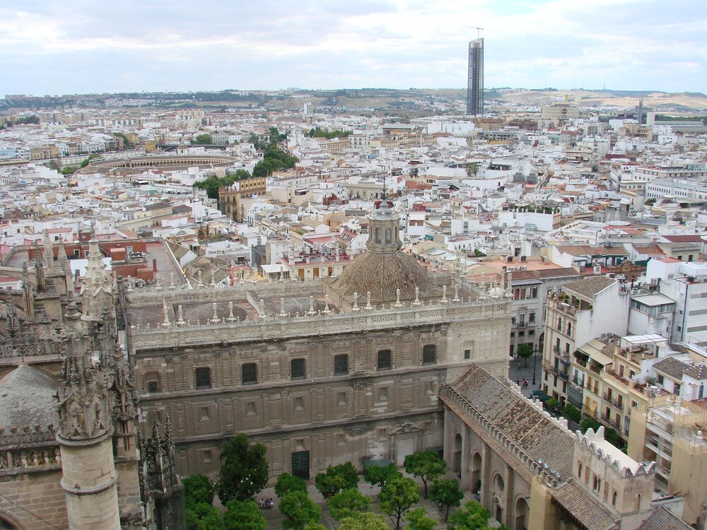 Вид на город с колокольни Кафедрального собора