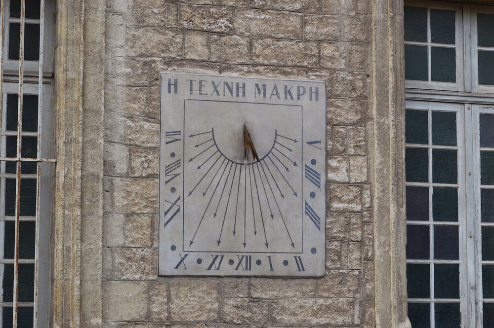 A sundial has been installed on the cathedral