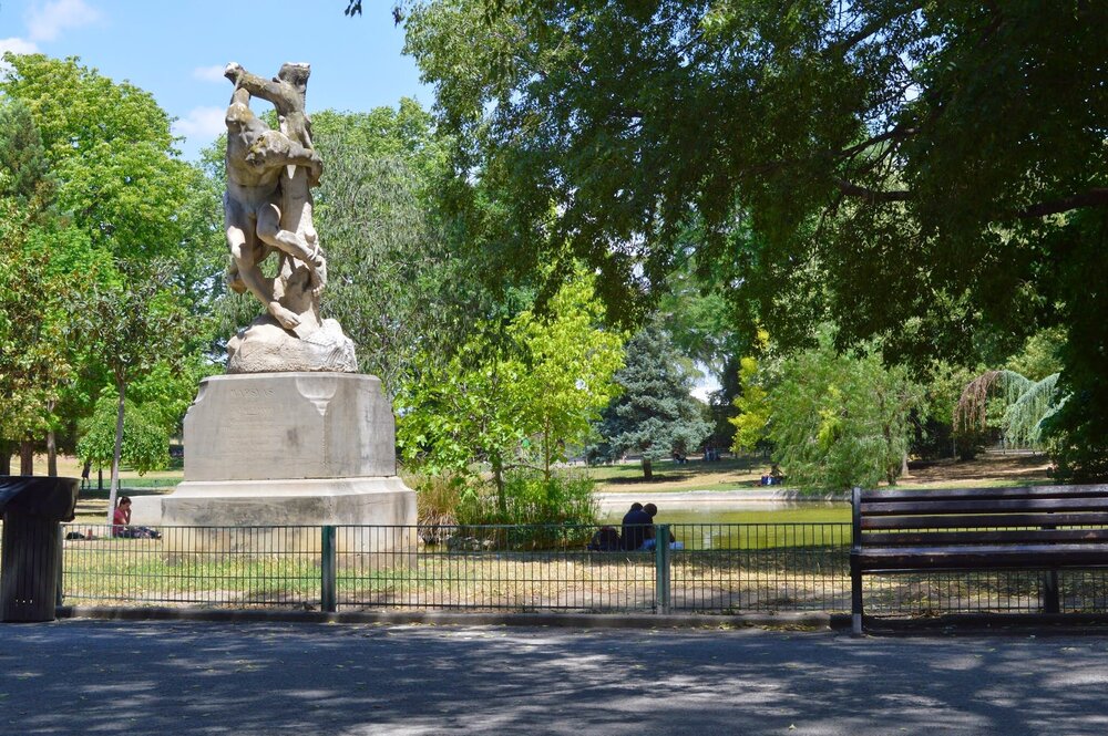 The sculptures of Antigone Park