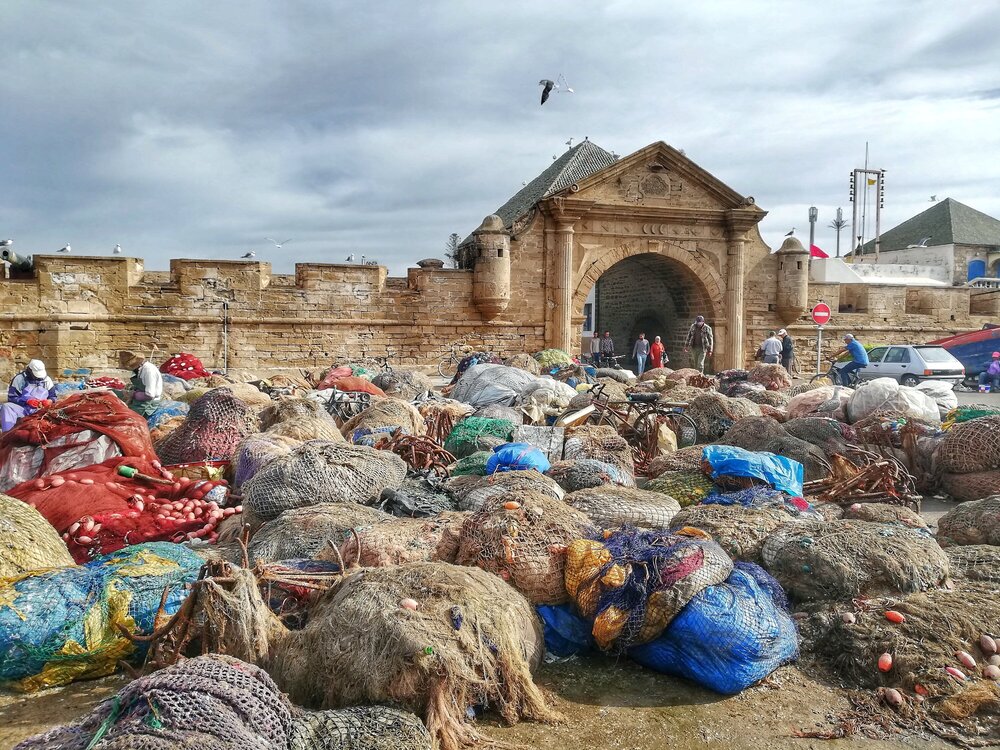 Sea gates and fishermen