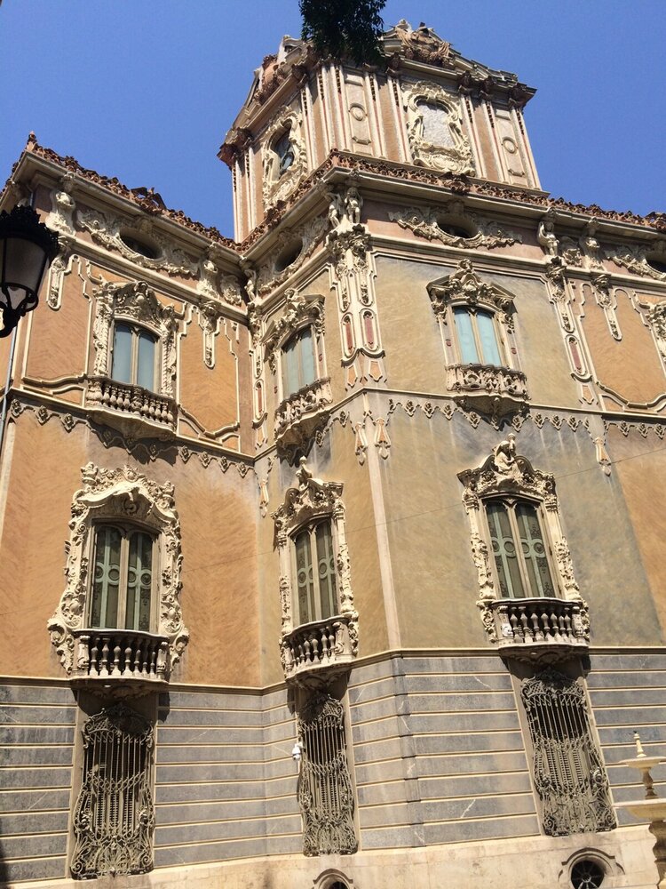 The facade of the Palace of the Marquis of Dos Aguas