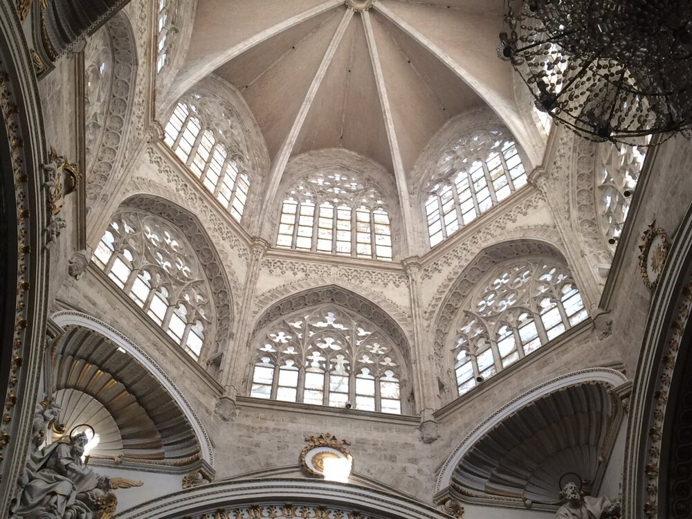 The dome of the cathedral from the inside