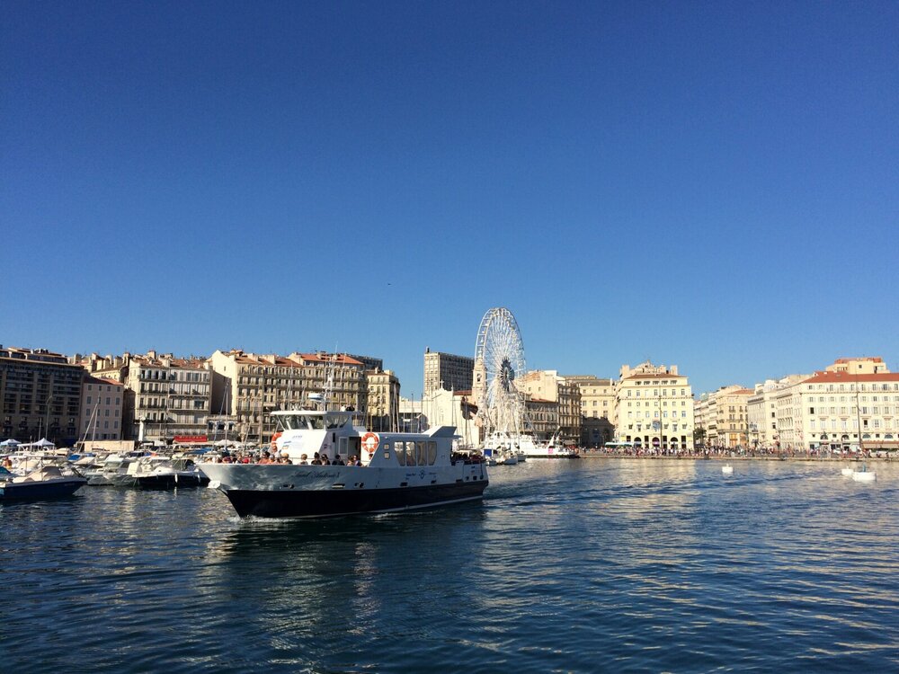 Maritime streetcar in Marseille