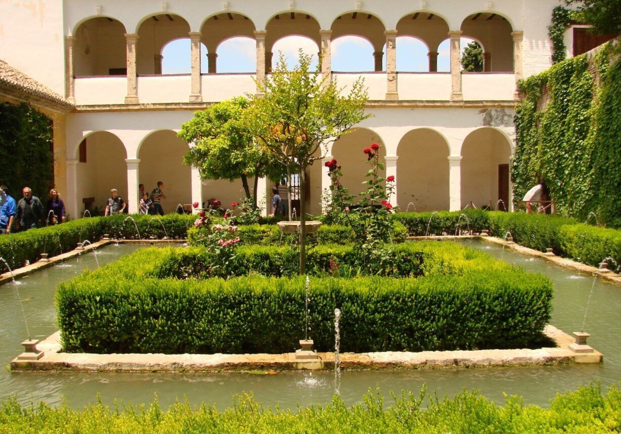 The courtyard of the Generalife Palace