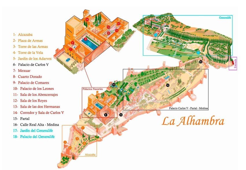 Plan of the Alhambra