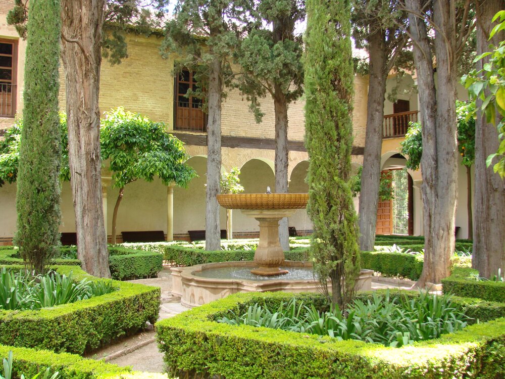 The courtyard at the Nasrid Palace