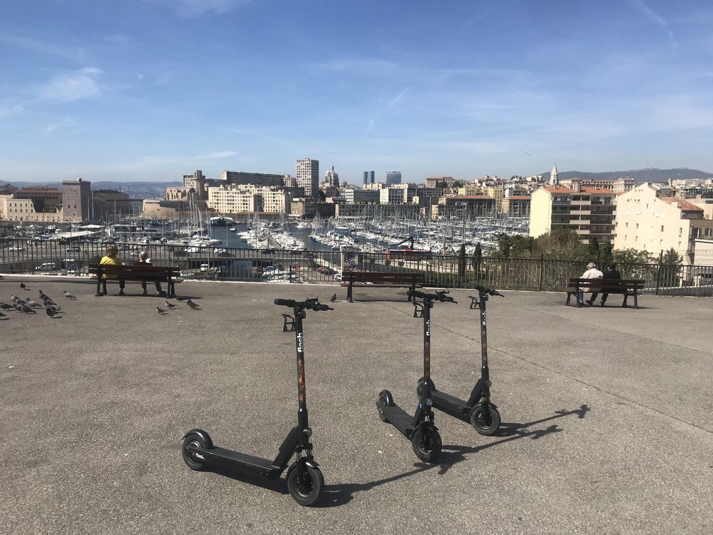 Electric scooters in Marseille