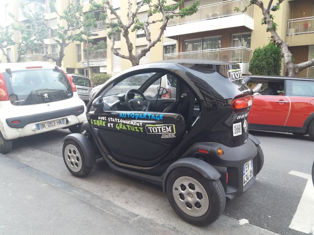 Totem electric car in Marseille.