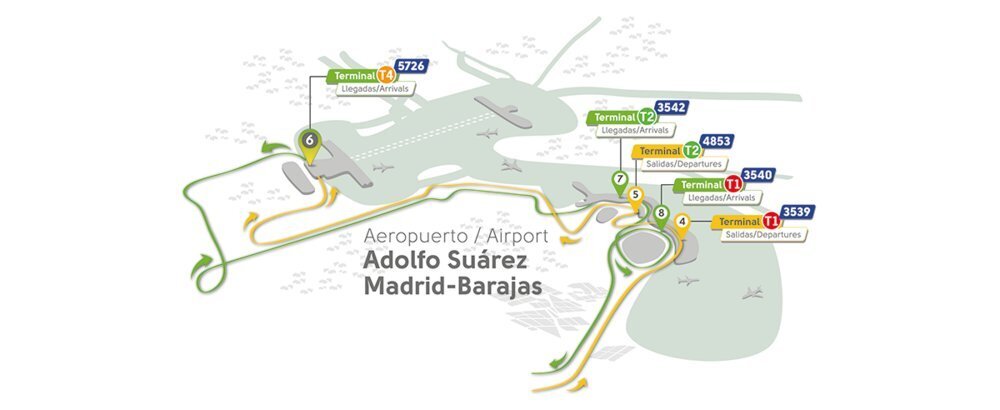 Madrid Barajas Airport Terminal Layout