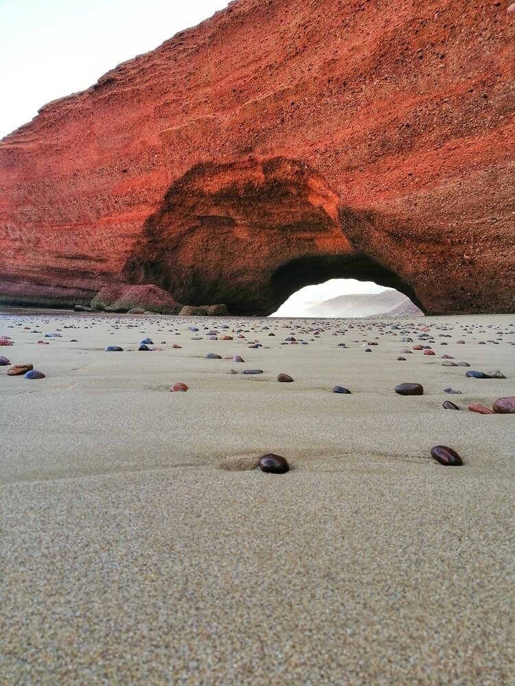 The arch in the sunset