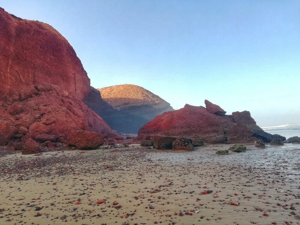 The site of the ruined arch