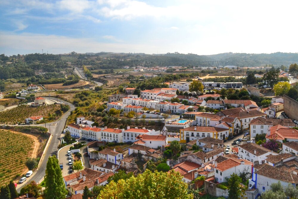 A view from the walls over the neighborhood of Obidusz