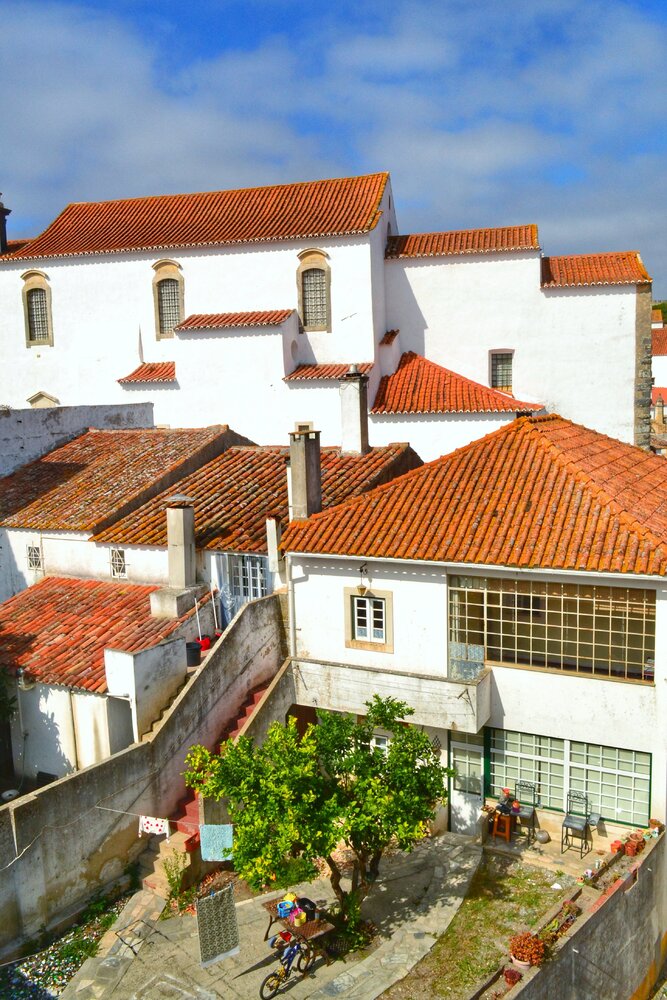 Roofs and courtyards of residential buildings