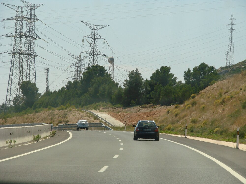 The highway in Catalunya