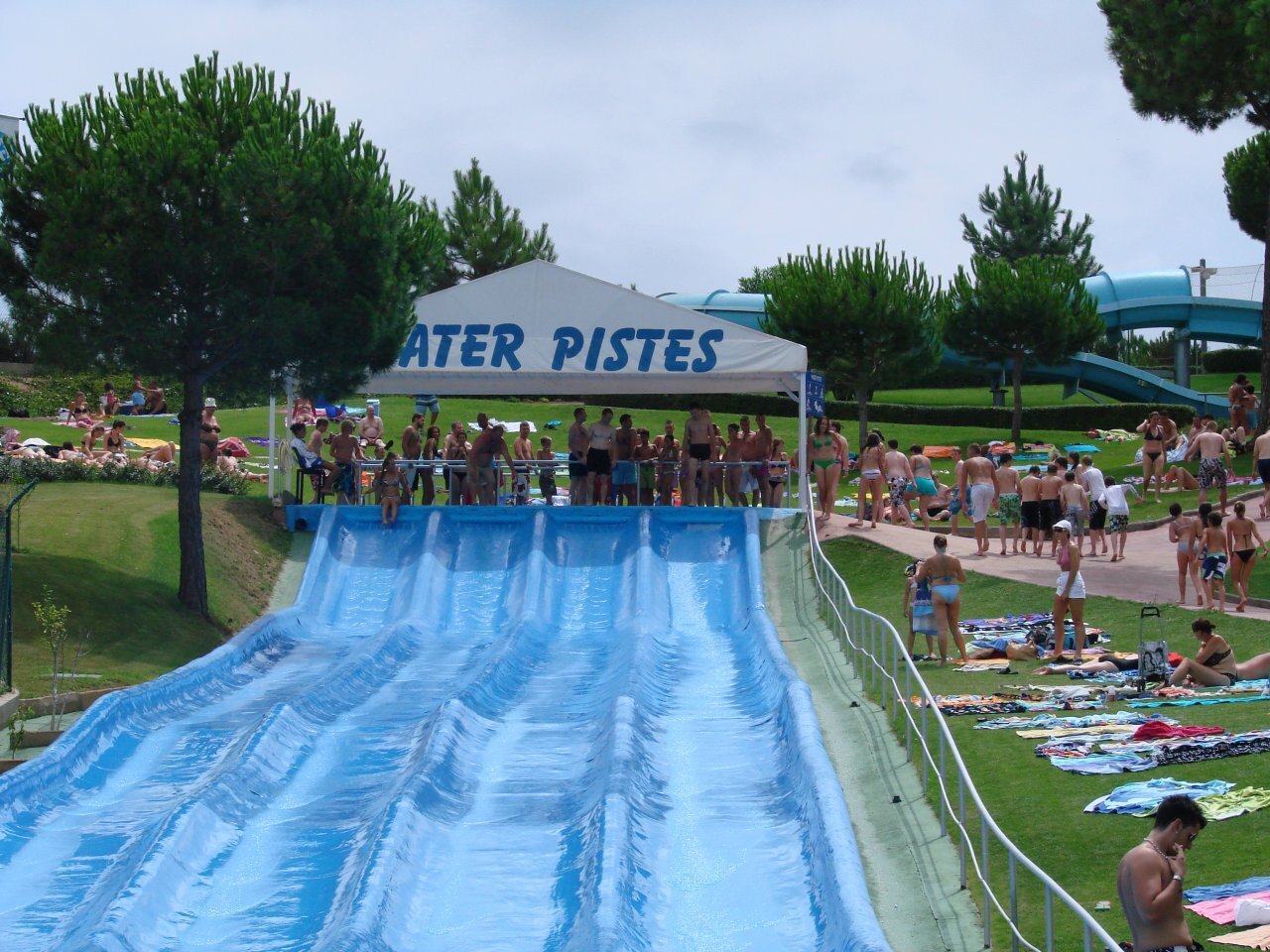 Water slides at Water World