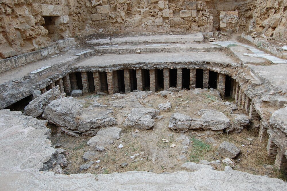 Flooring in Roman thermae