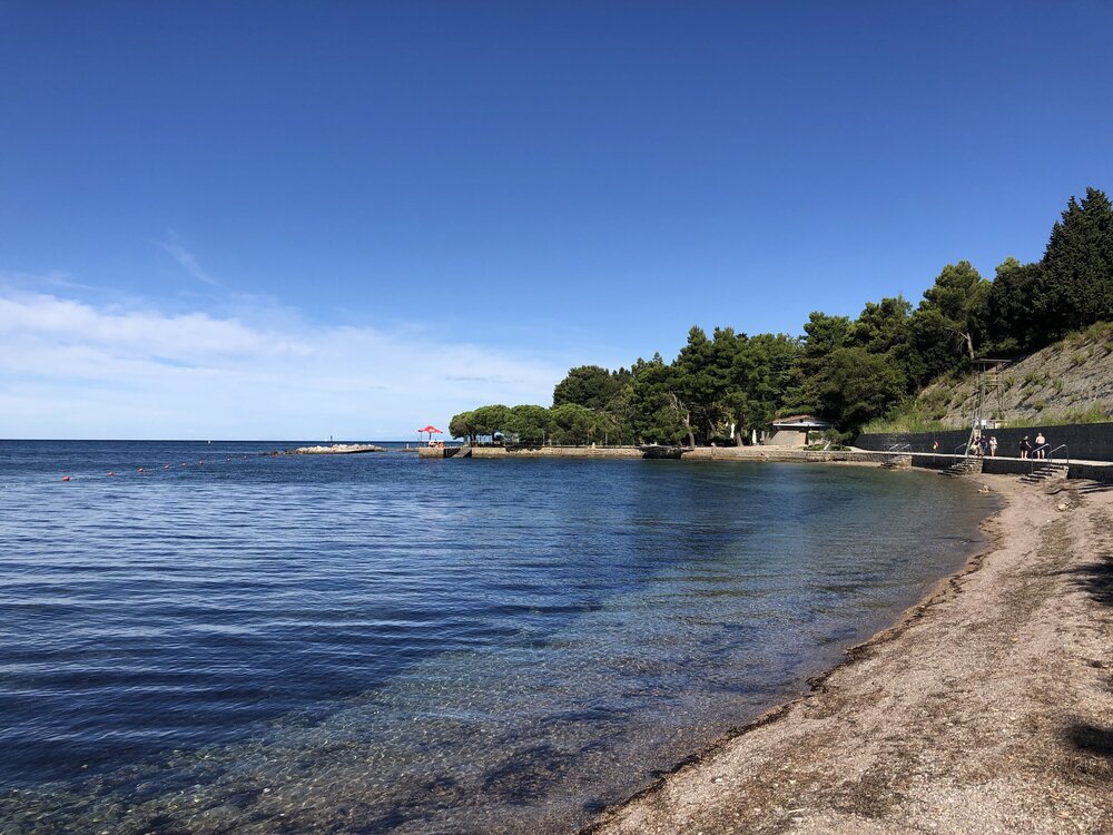 Beaches on the Adriatic coast of Slovenia