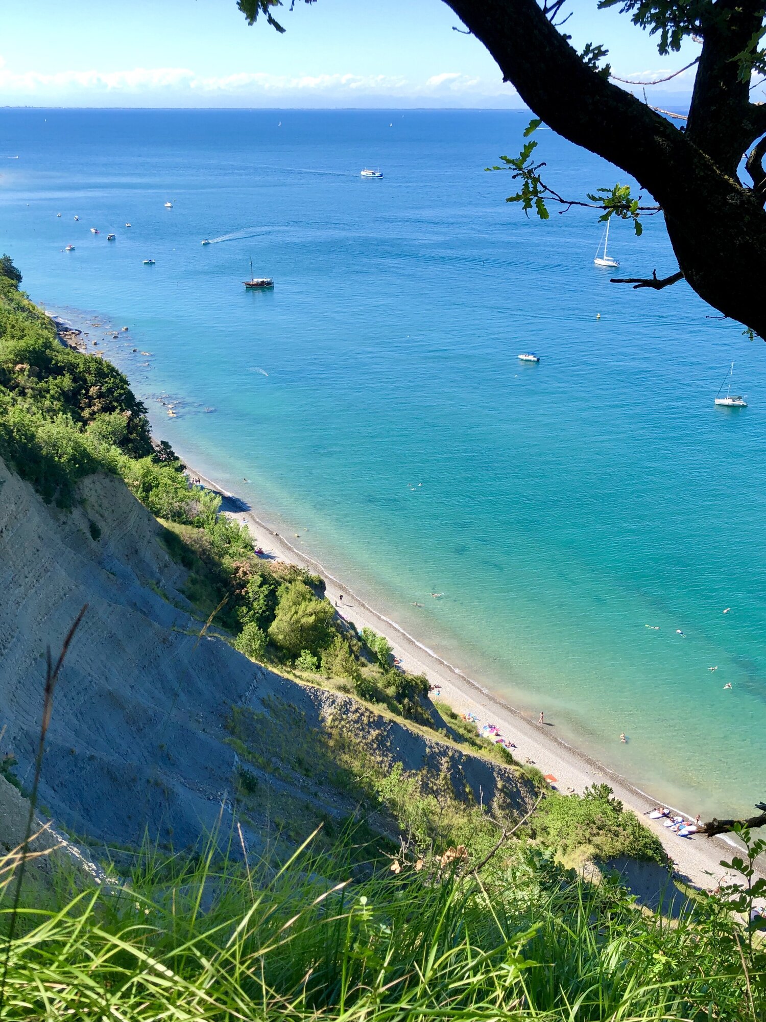 Beaches on the Adriatic coast of Slovenia