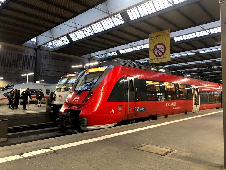Региональные поезда на вокзале Мюнхена