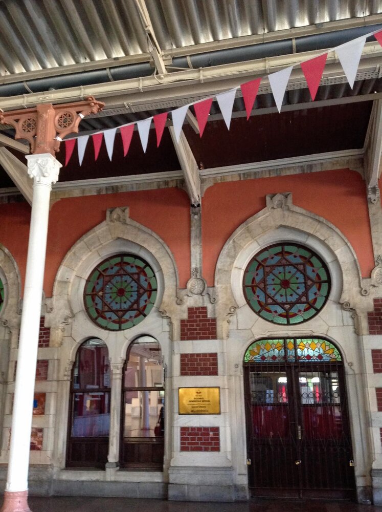 The station is built in the Orientalist style